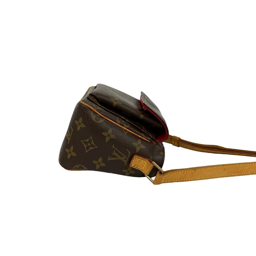 LOUIS VUITTON Brown Monogram Leather Pochette Shoulder Bag - Picture 6 of 10